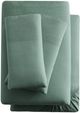 Malouf® 3-Piece Sage Linen-Weave Cotton Twin Sheet Set-0