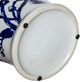 A & B Home Blue/White 18" Magnolia Pattern Ginger Jar-4