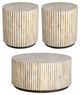 Parker House® Crossings Downtown 3-Piece Amber Bone Inlay Occassional Table Set-0