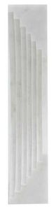 A & B Home White Decorative Marble Roman C-Shaped Sculpture -2