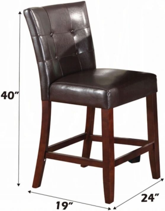 ACME Furniture Britney Espresso Counter Height Chair-2