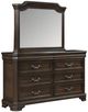 New Classic® Home Furnishings Lyndhurst Walnut Dresser and Mirror-0