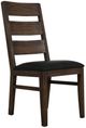 International Furniture Direct Riverwood Black/Brown Side Chair-0