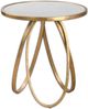 Uttermost® Montrez Mirror Top Accent Table with Gold Base-0