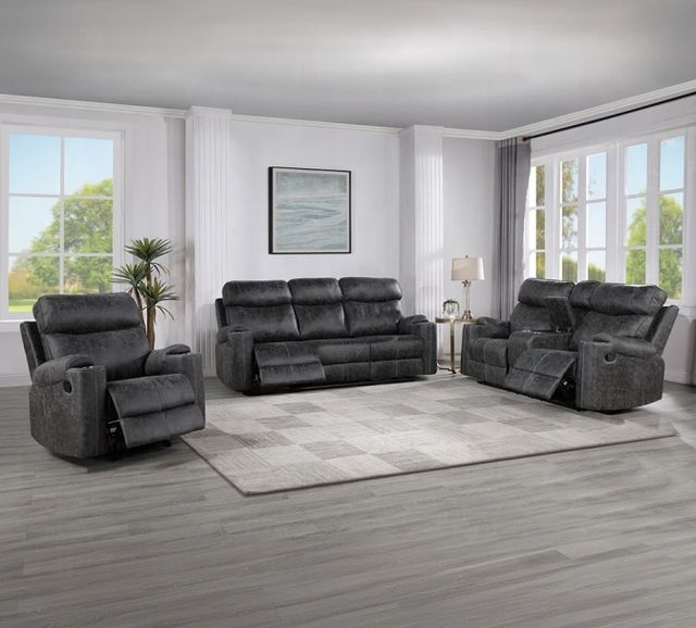 ACME Furniture Hirah Dark Gray Manual Reclining Console Loveseat-3