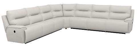 La-Z-Boy® Palmer Chalk Reclining Sectional with Custom Layout Options-0