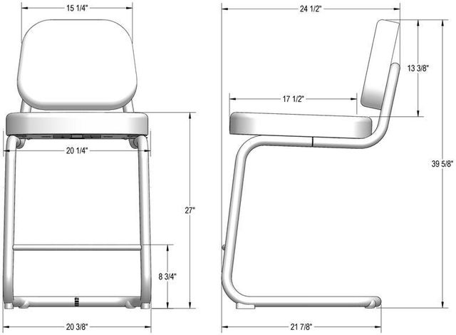 Amisco Customizable Miro Counter Stool-1