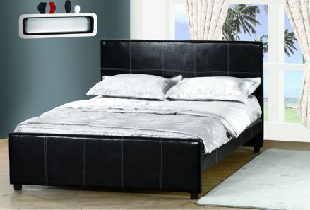 Milton Greens Stars Black Full Platform Bed-1