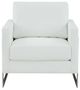 VIG Furniture Modrest Prince Silver/White Accent Chair-2