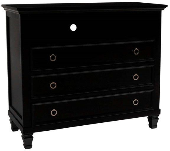 New Classic® Home Furnishings Tamarack Black Media Chest