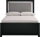 Signature Design by Ashley® Maeling Black Full Upholstered Panel Bed-2
