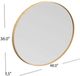 Bassett Mirror Brigitte Gold Wall Mirror-2