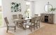 Elements International Yellowstone 7-Piece Gray/Medium Brown Dining Set-3