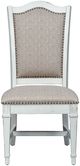Liberty Furniture Abbey Park Antique White/Weathered Brown Upholstered Dining Side Chair-3