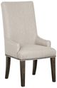 Magnussen® Home Sloan Peppercorn Upholstered Host Side Chair-0