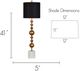 Forty West Meredith Gold/White Table Lamp-1