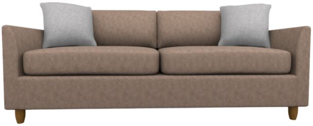 Best® Home Furnishings Customizable Bayment Leather Queen Sofa Sleeper with Honey Birch Legs-1