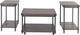 Signature Design by Ashley® Wilmaden 3-Piece Gray Occasional Table Set with Black Base-1