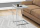 Monarch Specialties Inc. Grey Cement 25"H Accent Table with Silver Base-1