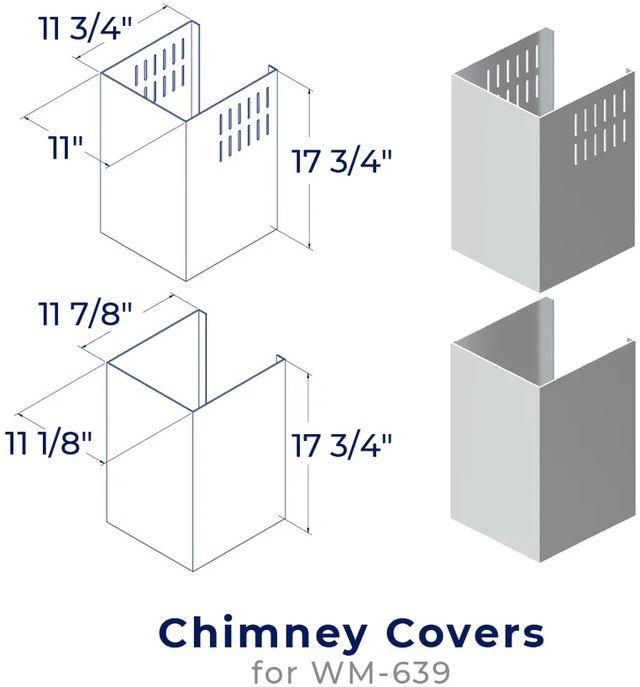 Hauslane Stainless Steel Range Hood Chimney Cover Kit-0