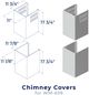 Hauslane Stainless Steel Range Hood Chimney Cover Kit-0