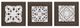 Olliix by Madison Park White Mandala Trinity 3 Piece White and Brown 3D Embellished Linen Canvas-1