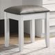 Coaster® Felicity Glossy White/Metallic Vanity Stool-1