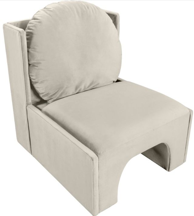 Meridian Furniture Sigma Cream Upholstered Accent Chair-2