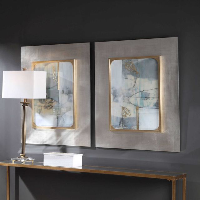 Uttermost® Jennifer Goldberger 2-Piece Gilded Whimsy Framed Prints Set-2