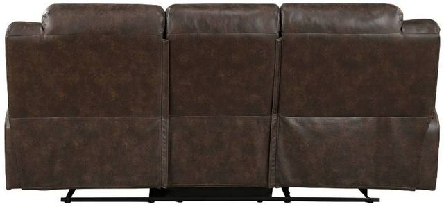 Homelegance® Hazen Dark Brown Double Manual Reclining Sofa-3