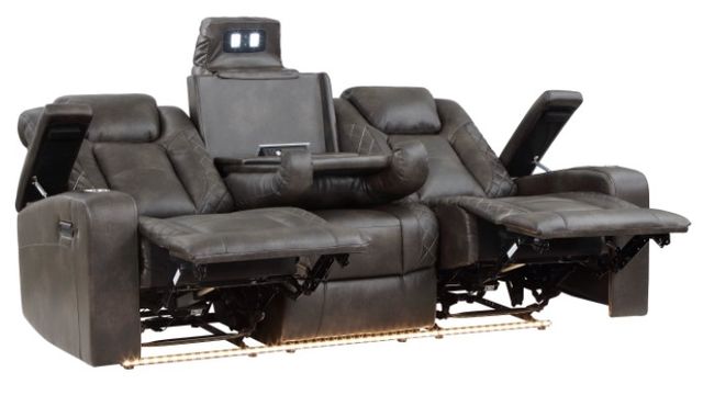 Mazin Furniture Tabor Brownish Gray Power Reclining Sofa-2