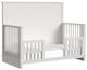 Elements International Wyller White Crib with Guard Rail-1