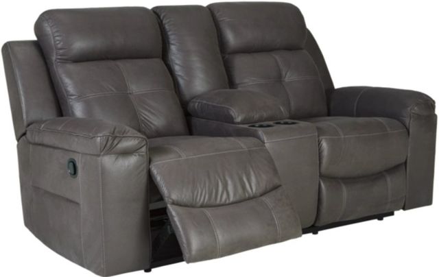 Signature Design by Ashley® Jesolo 2-Piece Dark Gray Living Room Seating Set-2