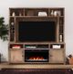 Legends Home Joshua Creek Barnwood Fireplace Entertainment Center-1