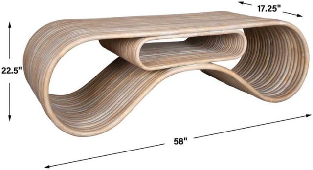 Uttermost® Montrose White-Washed Coffee Table-2