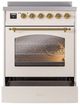 Ilve® Nostalgie II Series 30" Antique White Pro Style Induction Range-2