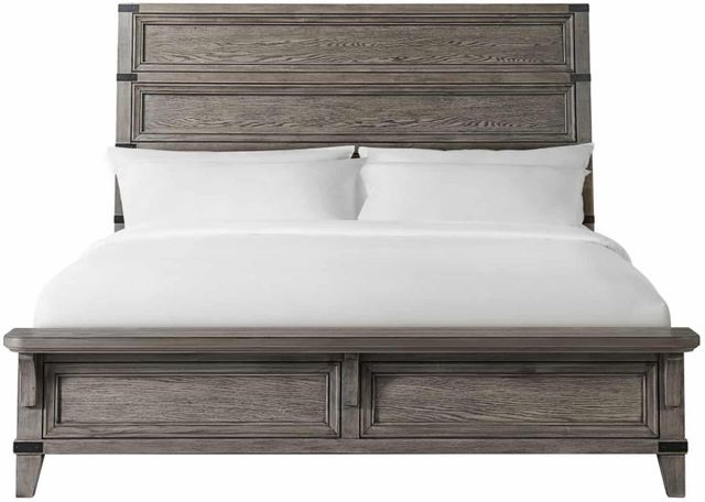 Intercon Forge Wire Brushed Steel Gray King Panel Bed-2