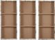 Olliix by Madison Park Map of the World 3 Piece Natural Printed Canvas with Hand Brush Embellishment Set-4