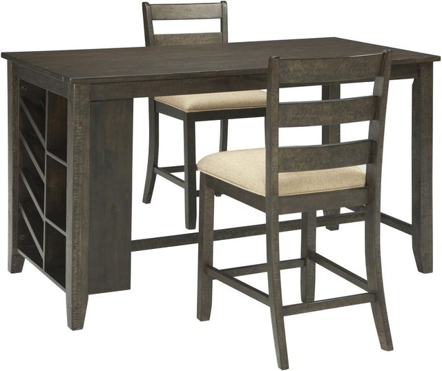 Signature Design by Ashley® Rokane Light Brown Counter Stool-3