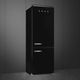 Smeg Retro Style 28 in. 18.0 Cu. Ft. Black Bottom Freezer Refrigerator-4