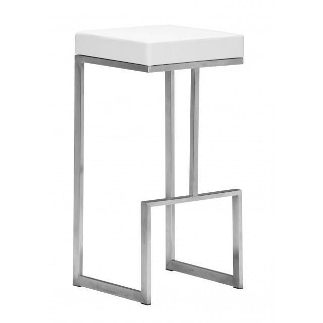 Zuo® Modern Darwen White Counter Stool-0