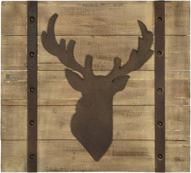 Classy Art Brown Deer Head Wall Decor-0