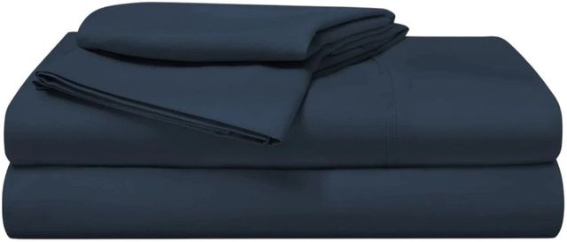BEDGEAR® Basic 4-Piece Navy Blue King Sheet Set-0