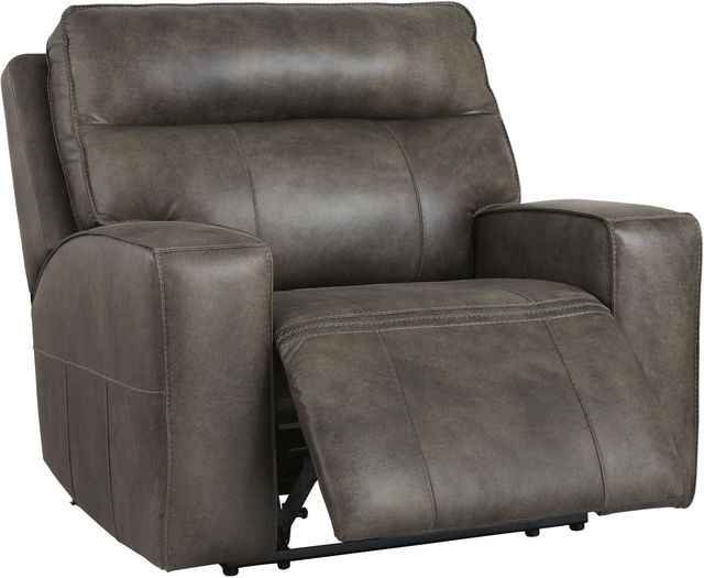 Signature Design by Ashley® Game Plan Concrete Oversized Power Recliner-2