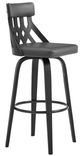 Armen Living Crux Gray 26" Swivel Counter Stool-0
