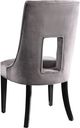 TOV Furniture Lipstick Grey Velvet Dining Chair-2