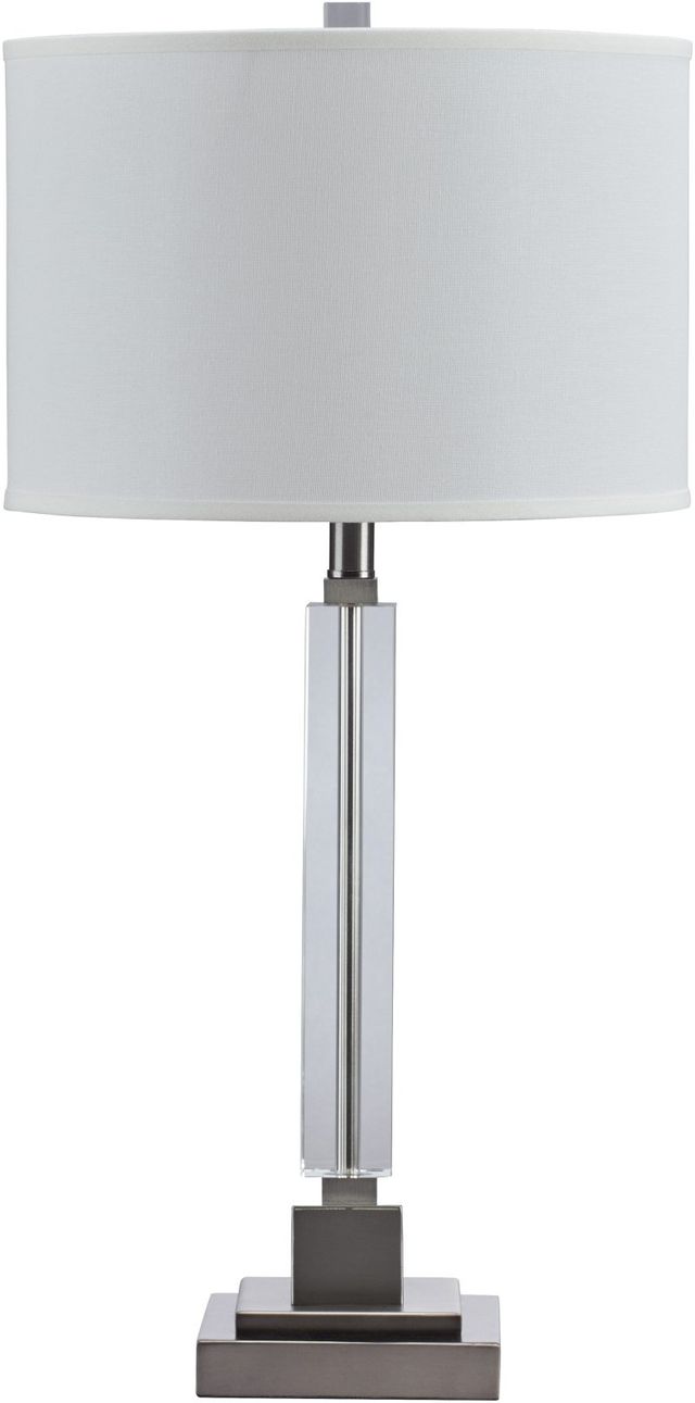 Signature Design by Ashley® Deccalen Clear/Silver Table Lamp-0