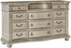 Mazin Furniture Cavalier Silver Dresser with Marble Insert-0