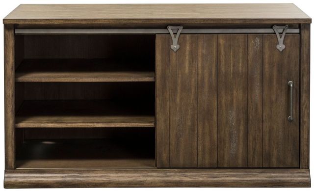Liberty Furniture Stone Brook Rustic Saddle Computer Credenza-3