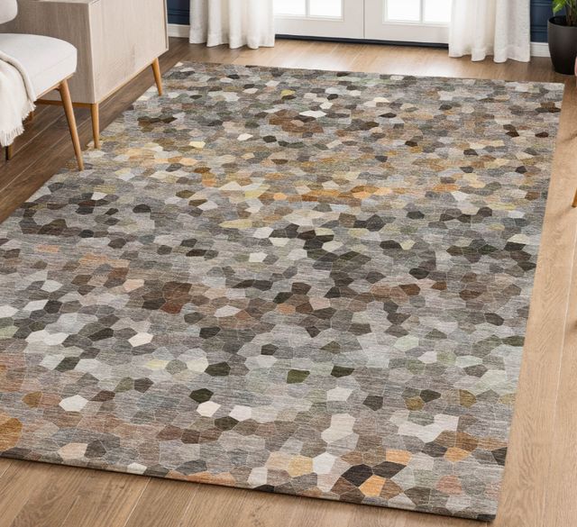 Dalyn™ Rug Company Kaleidoscope KL1 Pewter 5'x8' Area Rug-1